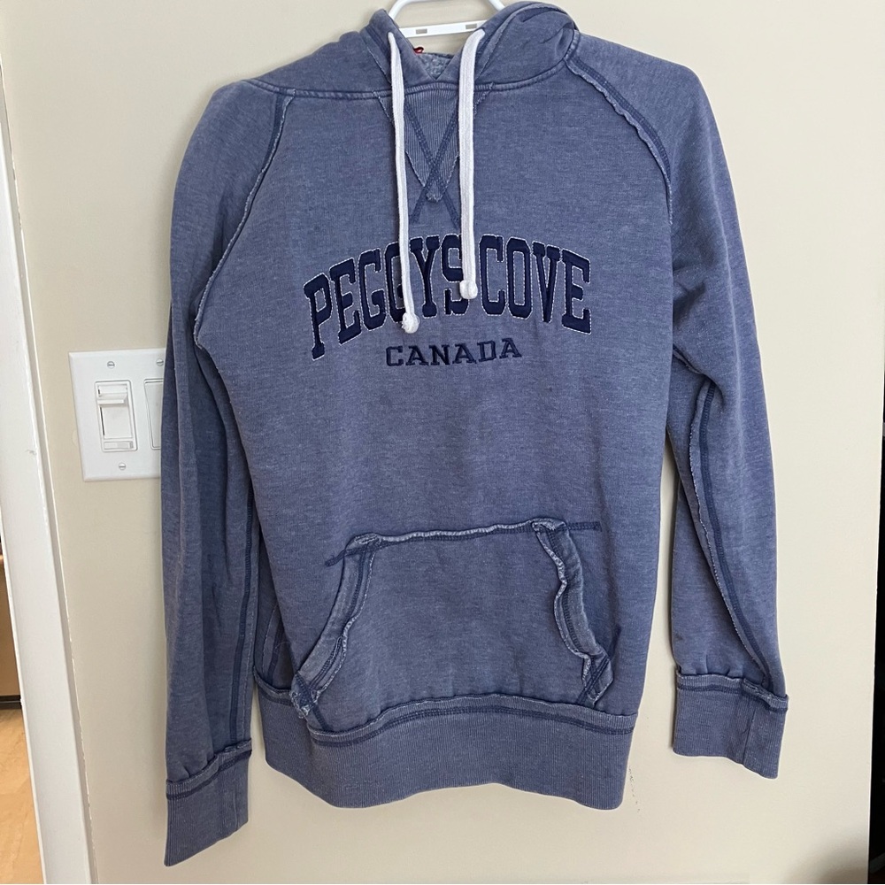 Peggy’Cove women’s shabby chic cozy cottage core sweatshirt raggy edging